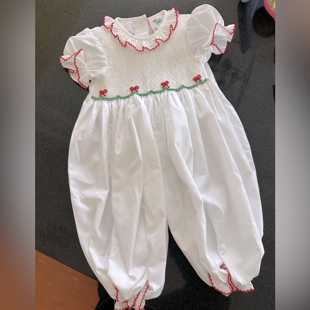 Shrimp & Grits smocked outfit